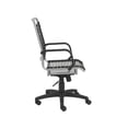 thumbnail image 3 of 43" Chrome and Black Round Bungee Cord High Back Office Chair, 3 of 5