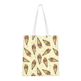 thumbnail image 1 of DouZhe Reusable Grocery Bags, Sweet Doodle Dessert Pattern Lightweight Polyester Canvas Cloth Tote Bag for Travle Gym Shopping School, 15" x 16", 1 of 7
