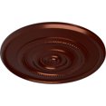 thumbnail image 3 of 30"OD x 2 1/4"P Dylar Ceiling Medallion (Fits Canopies up to 6 1/4"), Hand-Painted Antique Copper, 3 of 6