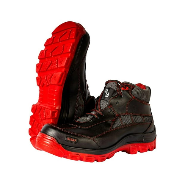 Botas de Seguridad Dieléctricas, IUSA, con Suela Roja negro