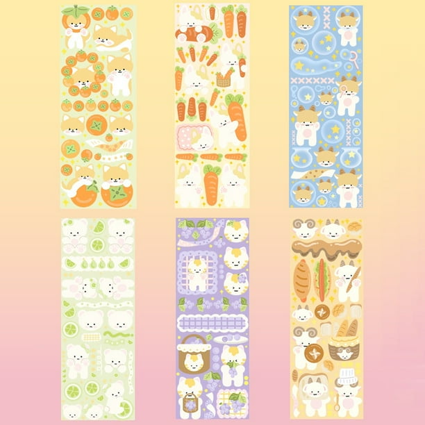 12 Pegatinas Lindas Colección Diario Scrapbook Decoración Pegatina