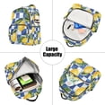 thumbnail image 5 of FORMRS Mini Backpack Purse for Women Travel Daypack Casual Shoulder Bag, Lemon Checkered, 5 of 7