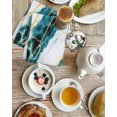 thumbnail image 4 of Marble Turquoise Kitchen Dish Towels for Drying Dishes Set of 2, Gold Foil Ceramic Style Crack Scratch Waffle Weave Microfiber Hand Tea Bathroom Towels Quick Dry & Absorbent Towel 15.7x23.6, 4 of 7