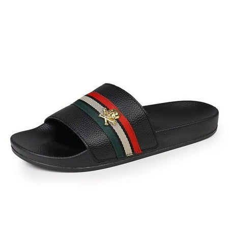 

Men Casual Slippers Fashion Flip Flops Indoor Outdoor Beach Women White Sandals Round Toe Non-Slip Zapatos Hombre