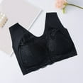 thumbnail image 2 of snilers Daisy Bras for Older Women Front Closure Push up Seniors Full Coverage No Underwire Support Everyday Bras V Neck Bralettes Underwear, 2 of 3