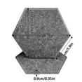thumbnail image 2 of Acoustic Wall Panels Hexagon Self-Adhesive Soundproof Absorbing Noise Cancelling Wall Panels 1 Pack 12'' x 10'' x 0.4'', 2 of 6