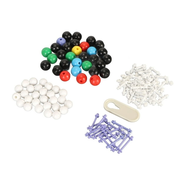 Kit De Modelo Molecular De Química, 59 átomos 76 Enlaces 136 Modelo Piezas Molecular De Química Orgánica Educativa Colores Vibrantes Para Profesores Para Aprender