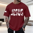 thumbnail image 2 of BUWTTER Mens T Shirts Graphic Short Sleeve Casual Comfort Letter Print Loose Crew Neck Summer Shirts for Men S, 2 of 4
