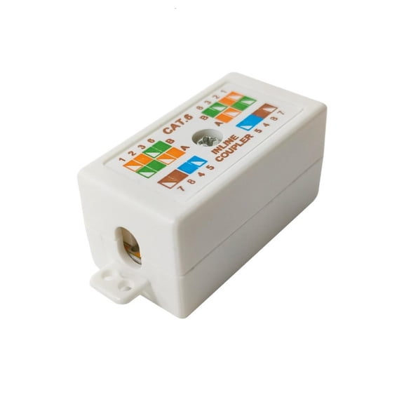 Cat6 RJ45 Inline Junction Box For Easy Ethernet Networking Cable Installation Punch