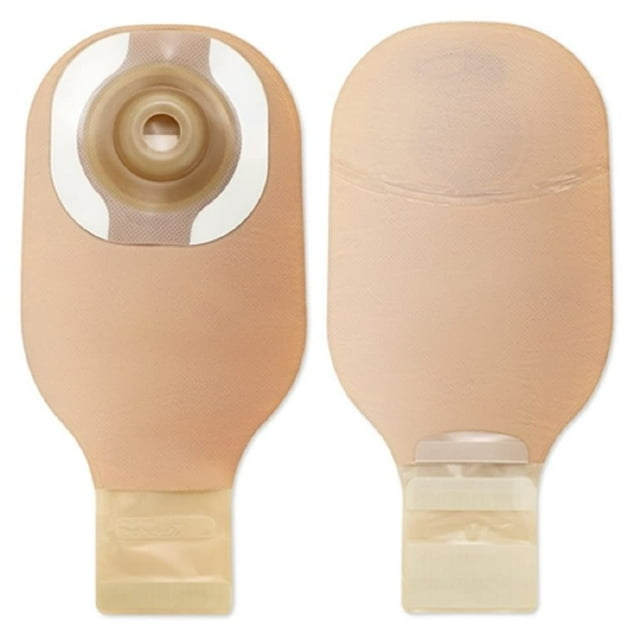 CeraPlus Ostomy Pouch Drainable 1"" Stoma 12""L 1pc System Beige 8962 5 Ct