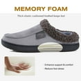 thumbnail image 4 of Ecetana House Slippers for Men Memory Foam Fuzzy Slippers Non Slip House Shoes for Men Indoor/Outdoor, 4 of 7