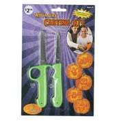 HALLOWEEN Stainless Steel Pumpkin Carving Tools & Kits, 2 Pieces (Green)