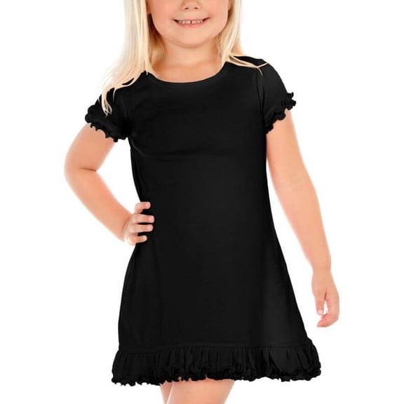 Kavio! Little Girls 3-6X A-Line Dress (Same P1C0340) Black 3
