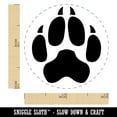 thumbnail image 2 of Wolf Coyote Paw Print Self-Inking Rubber Stamp Ink Stamper - Lime Green Ink - Mini 1/2 Inch, 2 of 7