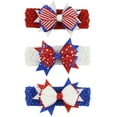 thumbnail image 3 of Odeerbi Independence Day Hair Clip for Girls Children's Hair Bow Bound Hair Net Baby Accessories Blue, 3 of 3