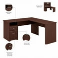 thumbnail image 6 of Atlin Designs 60W L Shaped Computer Desk with Drawers in Harvest Cherry, 6 of 7