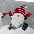 thumbnail image 4 of JWH Christmas Santa Throw Pillow Cover Decorative Embroidery Santa Claus Accent Pillow Case for Bed Living Room Home Chair Couch 12x20 Inches Gray Red, 4 of 13
