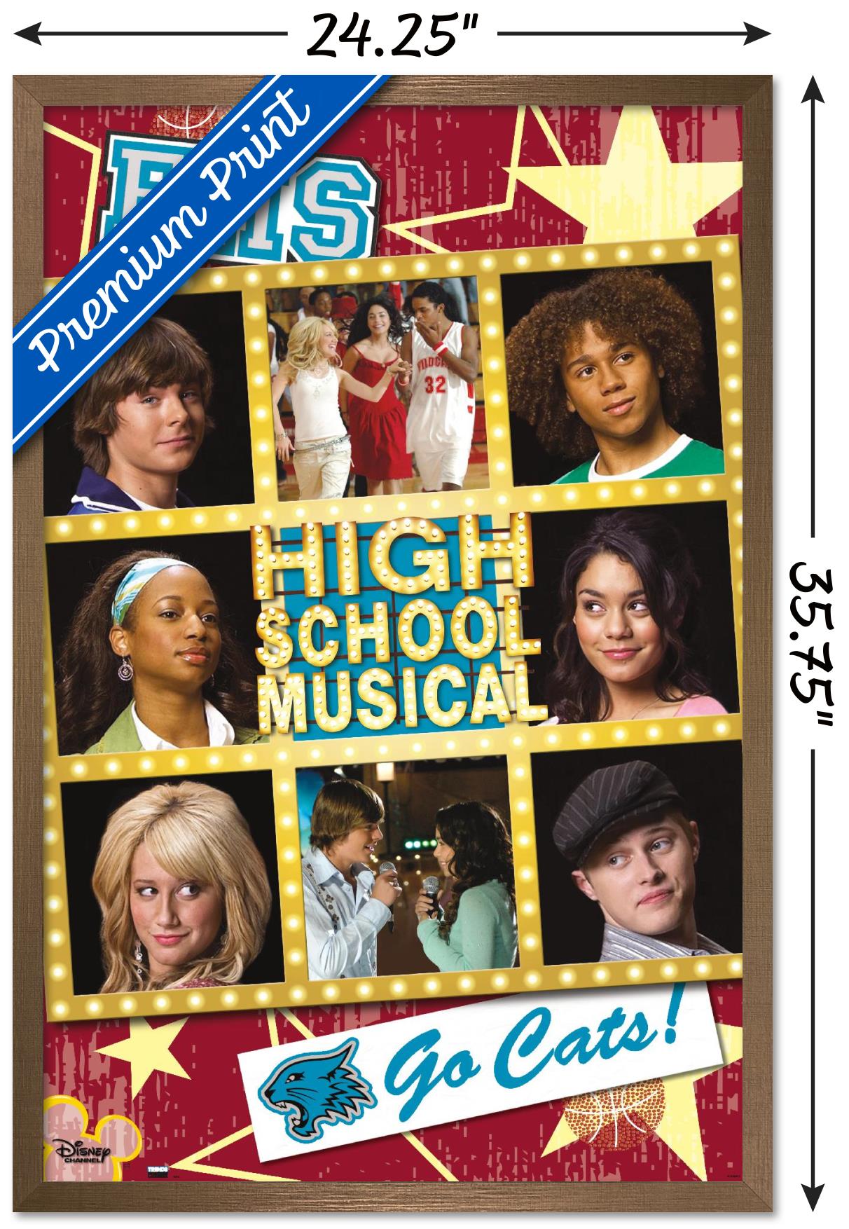 High School Musical - Grid Wall Poster, 22.375" x 34" Framed