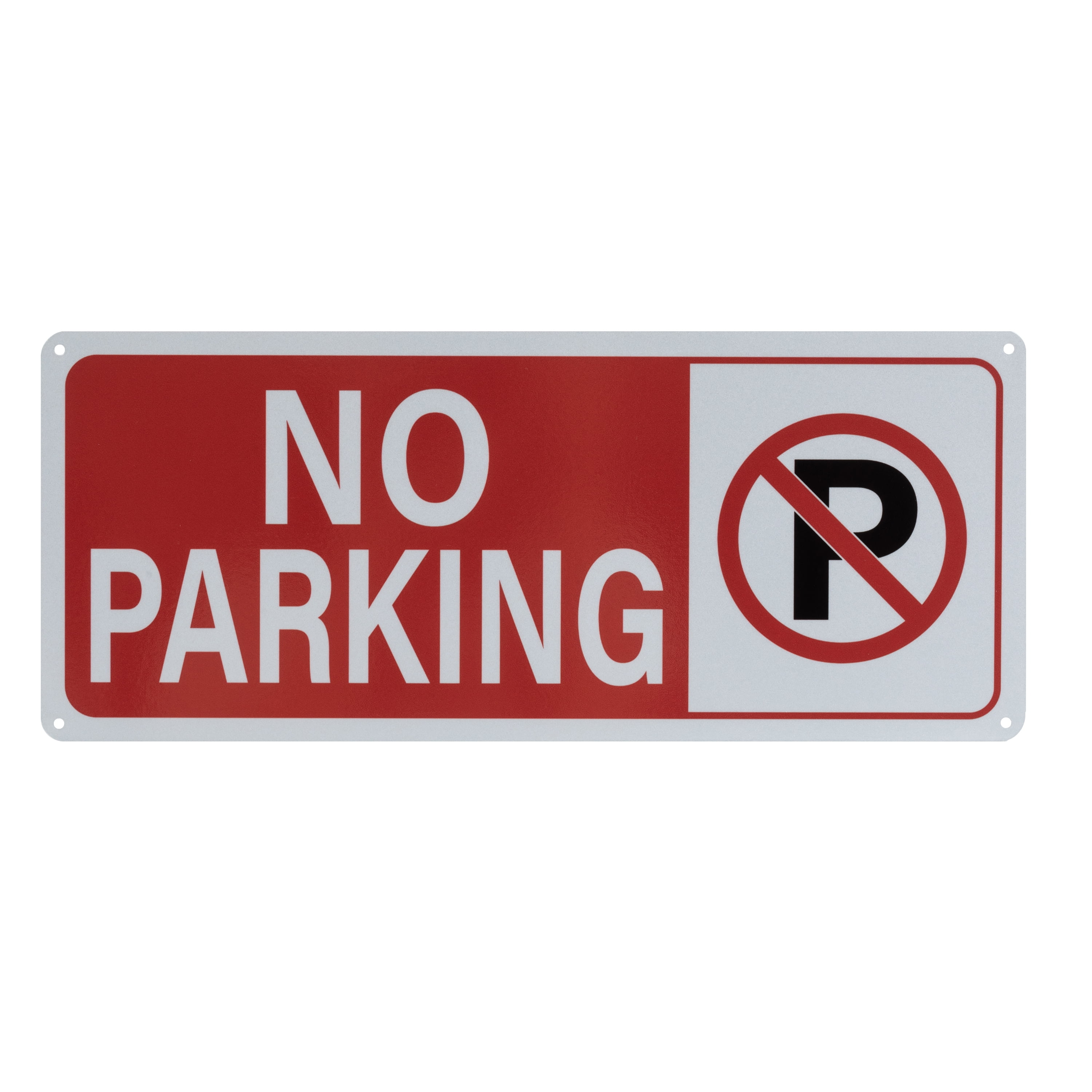 (2 pack) "Pen+Gear  No Parking Sign, 6x14 inch -Vibrant Red, Easy-to-Read, Durable for Outdoor & Indoor Use"