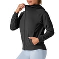 thumbnail image 4 of yoeyez Vêtements de Protection Solaire pour Femmes Upf 50+ à Manches Longues, Chandail à Capuchon à Fermeture à Glissière, Maillot Dermoprotecteur à Séchage Rapide, Léger pour la Course, Veste de Randonnée Athlétique, Chandail de Soleil Noir, m, 4 of 5