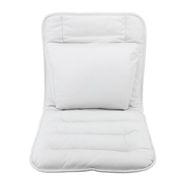 Cojín para silla mecedora de algodón PP, protección lumbar, soporte para la espalda, cojín de respaldo integrado para oficina, color gris