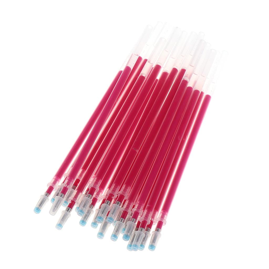 FVDPWYE 40 Pieces High Temperature Disappearance Leather Marker Pen Red + Blue