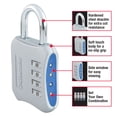thumbnail image 3 of Locker Lock Master Lock 653BLUE, combinación reiniciable, paquete de 2, 3 of 5