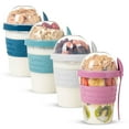 thumbnail image 1 of Envase de yogur EYNEL On The Go de 600 ml con tapa y cuchara de 20 oz, 1 of 9