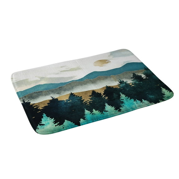 Society6 Spacefrogdesigns Forest Mist Bath Mat 34" x 21"