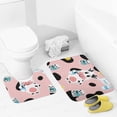 thumbnail image 4 of 2 Pieces Bathroom Rugs Set With U-Shaped Mat Bath Mat, Milk Cow Non Slip Thick Soft Bath Rug Set, Machine Wash Absorbent Mats For Bathroom, 4 of 6