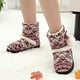 thumbnail image 4 of Zapatillas de invierno suaves y cálidas para mujer de bonitas y suaves, con bolas de pelo para parejas, botas interiores para correr, botas vaqueras, 4 of 8