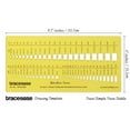 thumbnail image 4 of Traceease Designer Octagon & Baguette Diamond Gemstone Guide Jewelry Templates Drafting Tools Jewellery Designing Stencils, 4 of 5