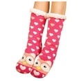 thumbnail image 3 of EQWLJWE Women Winter Cotton Socks Print Thicker Anti-slip Floor Socks Carpet Socks Women's Socks Holiday Clearance, 3 of 6
