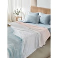 thumbnail image 5 of Beach Coastal Flat Sheets Only Full Size, Soft Breathable Bed Top Sheets for Mattress, Blue Nautical Summer Ocean Seaside Luxury Bedding Flat Sheets for Home Hotel Bedroom Bed Protection, 5 of 9