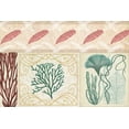 thumbnail image 2 of Vision Studio 24x17 Black Ornate Wood Framed with Double Matting Museum Art Print Titled - Coastal Patternbook IV, 2 of 4