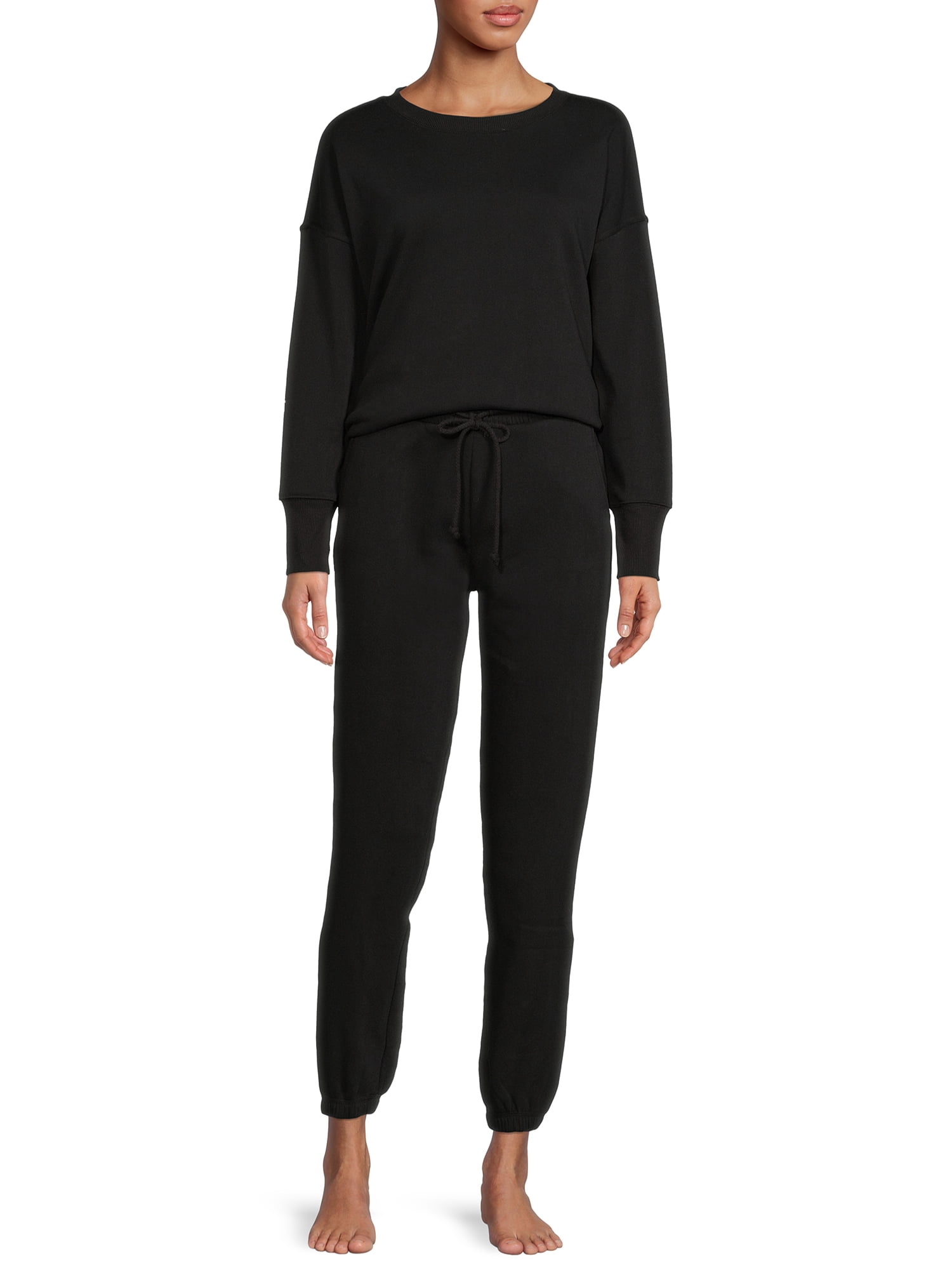 Secret Treasures Women's and Women's Plus Sleep Top and Cuffed Pants, 2-Piece