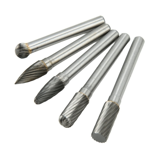 Die Grinder Bits Single Cut Cutting Burr Set 5PCS 1 4in Shank