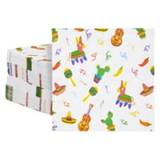 150 Pack Luncheon Paper Cocktail Napkins Mexican Fiesta Party Supplies, 6.5 in