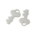thumbnail image 2 of 10pcs 304 Stainless Steel Chain Extender Drop Key Stainless Steel color 13x6.5x0.5mm Hole: 1.8mm, 2 of 3