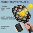 thumbnail image 4 of Pickleball Paddles Set,Pioneer Flower Floral Print Pattern Fiberglass Surface Pickleball Racket Set with 2 Indoor Outdoor Pickleball Balls and Pickleball Bag,Pickle-ball Equipment, 4 of 6