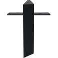 thumbnail image 2 of Ekena Millwork 2 1/2"W x 20"D Floating Steel Heavy Duty Wall Mount, Powder Coated Black, 2 of 10