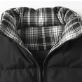 thumbnail image 6 of Dagegui Puffer Sleeveless Jacket for Men Lightweight Stand Collar Vest with Pockets Lightweight Hiking Outdoor Travel Coats Black M, 6 of 8