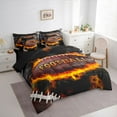 thumbnail image 3 of Castle Fairy Boys Girls Football Print Twin Bedding Sets 7-Piece,Ball Gamer Bedding Comforter Set Microfiber,Sport Theme Breathable Sheet Sets,Lightweight Room Decor,Reversible, 3 of 8