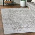 thumbnail image 2 of Machine Washable Area Rug Non Slip Backing & Ultra-Thin & Stain Resistant & Eco Friendly & Family and Pet Friendly - Himalayas Vintage&Modern Floral Traditional Abstract Beige & Creme Design, 2 of 5