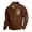 Brown, variant on Spring Men's Standing Collar Sweatshirt Is Outdoor Casual Sweaters Tops