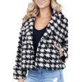 thumbnail image 1 of Pntutb Mujer Suelto Invierno Cálido Clásico Manga Larga Turnover Tie Coat tops Flash Picks Pntutb Pntutb-6198, 1 of 9