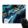 thumbnail image 2 of Blue Marble Mouse Pad, Ripples of Agate with Addition of Gold Powder Mouse Pad, Abstract Ocean Mouse Mat Square Waterproof Mouse Pad Non-Slip Rubber Base MousePads for Office Laptop Men Women Kids, 2 of 2