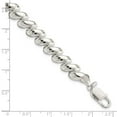 thumbnail image 4 of Sterling Silver Fancy Diamond-cut San Marco Bracelet, 4 of 4