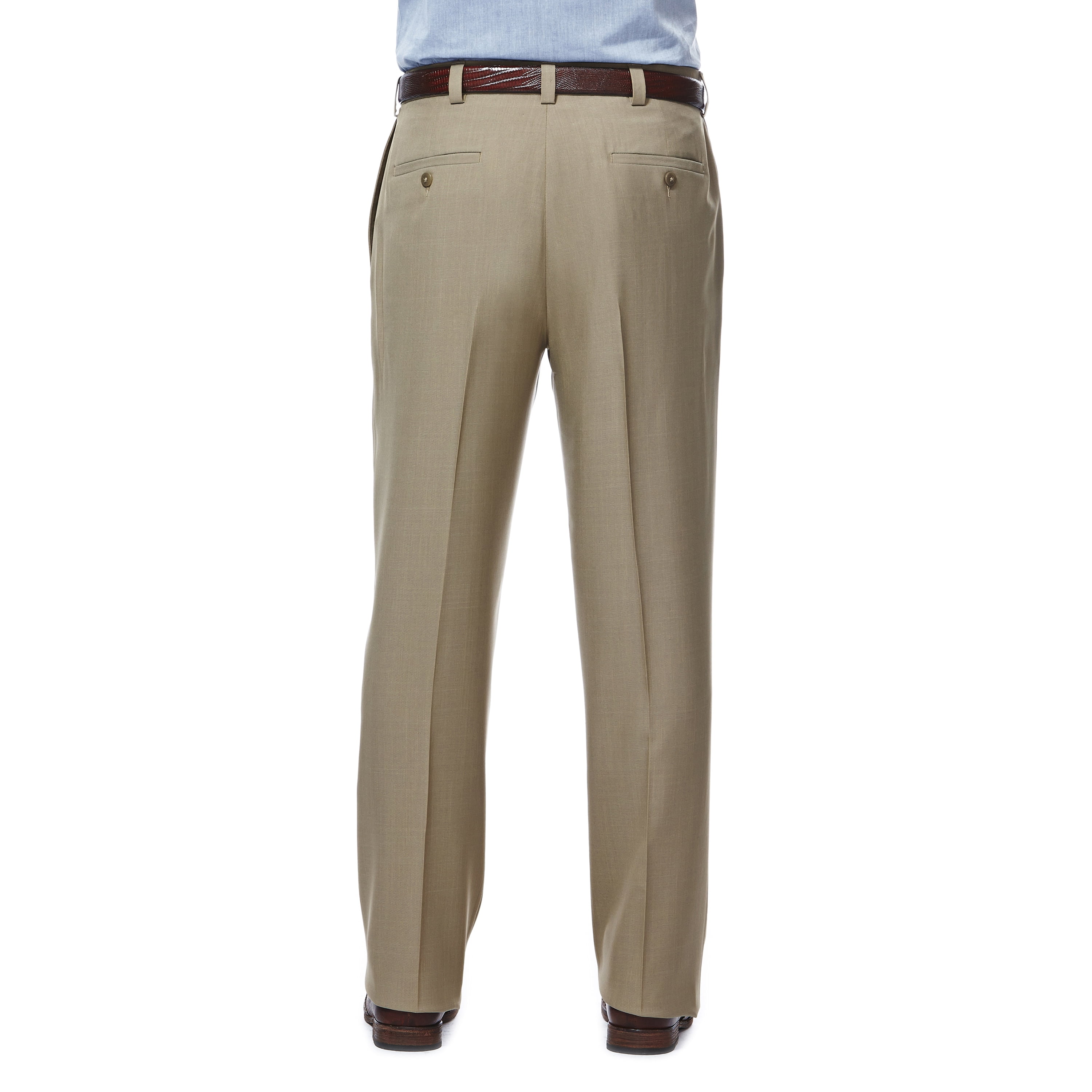 Haggar Men's E-CLO Stria Flat Front Dress Pant Classic Fit, Sizes 32x30-44x32