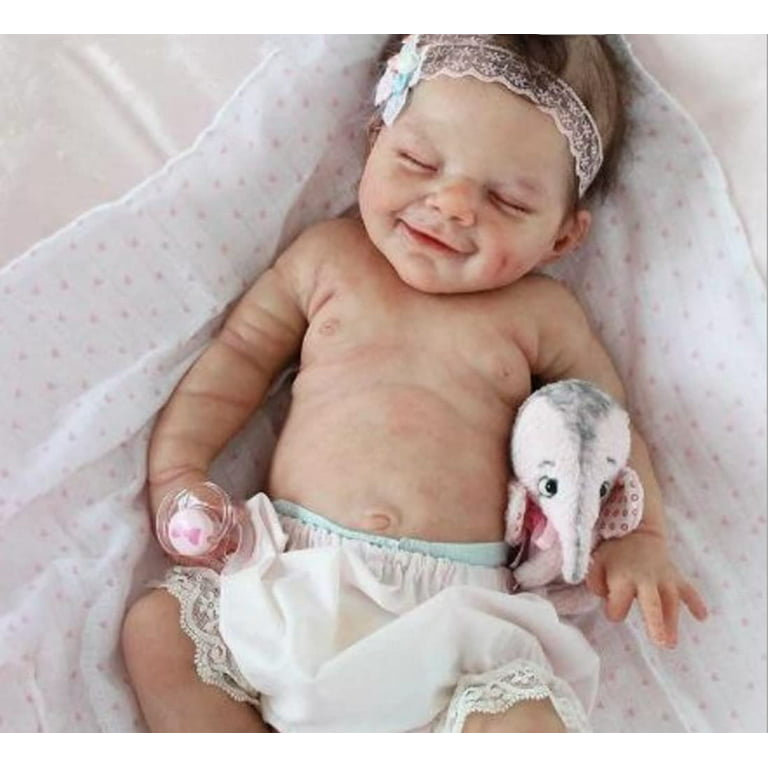 Reborn Baby Dolls, 18 Realistic Newborn Baby Dolls Girl with Soft Vinyl  Silicone Full Body, Lifelike Sleeping Baby Dolls for Girls, Reborn Baby  Doll